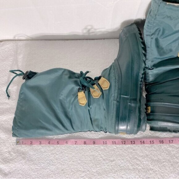 Vintage Sorel Snowlion Green Mid Calf Insulated Winter Boots Snow Boots 8 - Picture 15 of 15
